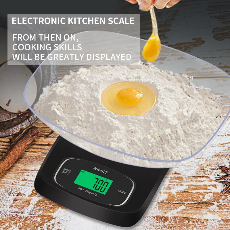 Highly Multifunction Food Scale with LCD Screen weigher Kitchen scale 1 bowl | Инструменты