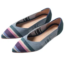 Женские туфли на плоской подошве с острым носком без застежки; водонепроницаемые мокасины; Разноцветные туфли-лодочки; женская обувь; сезон весна-осень; тонкие туфли; женские лоферы