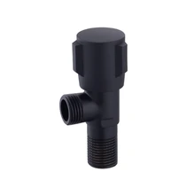 1 шт. медный водопроводный вентиль настенный выход мужской G1/" черные смесители для душа латунный угловой клапан для ванной Аксессуары для ванной комнаты