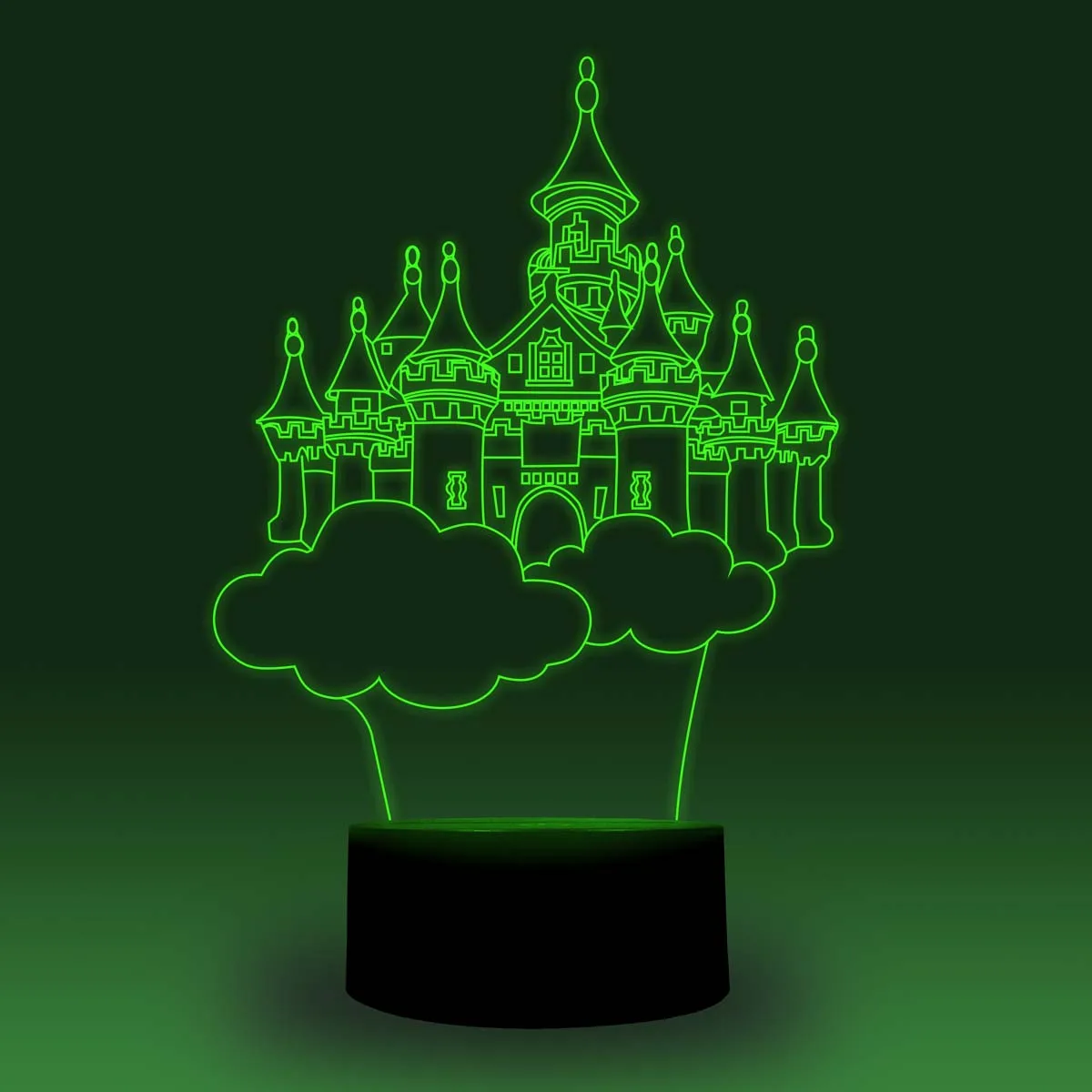 NiteApps 3D Disneyland ночник настольная иллюзия Лампа подарок на день рождения приложение/сенсорное управление