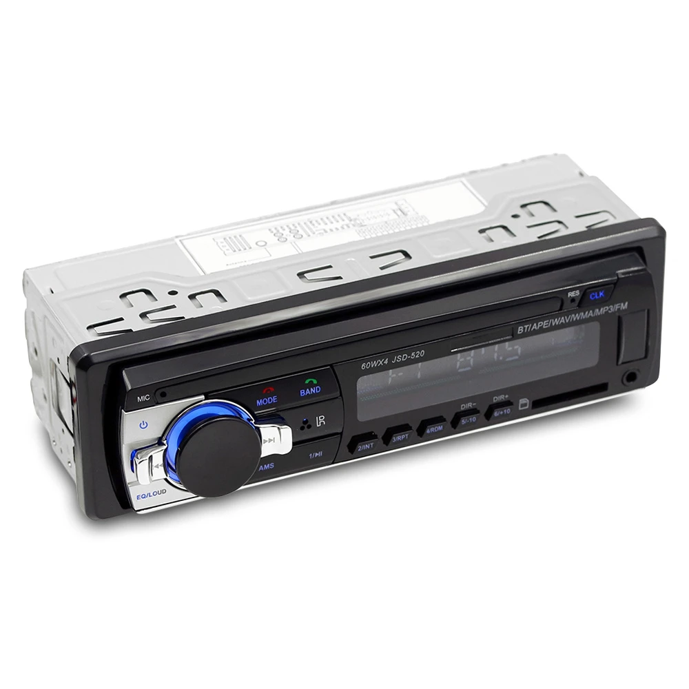 JSD-520 Bluetooth Авто mp3-плеер мультимедийная система 87,5-108,0 МГц FM Радио пульт дистанционного управления XZ-66