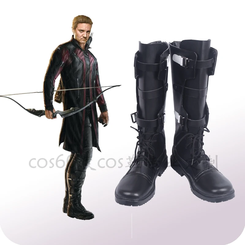 

CostumeBuy Avengers Age of Ultron Clinton Francis Barton Cosplay Hawkeye Costume Shoes Ronin Goliath Boot Props Halloween