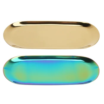 

Thickened Sturdy Tattoo Tool Plate Easy to Storage Tray for Coffee Tea Portable Stainless Steel for food Breakfast and Fruit