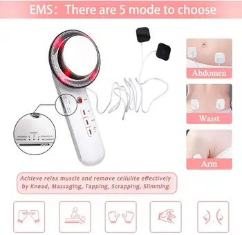 

Macabolo Body Slimming Machine 3 in 1 Infrared Ultrasonic Slimming Massager Firming Skin Beauty Apparatus for Facial and Body