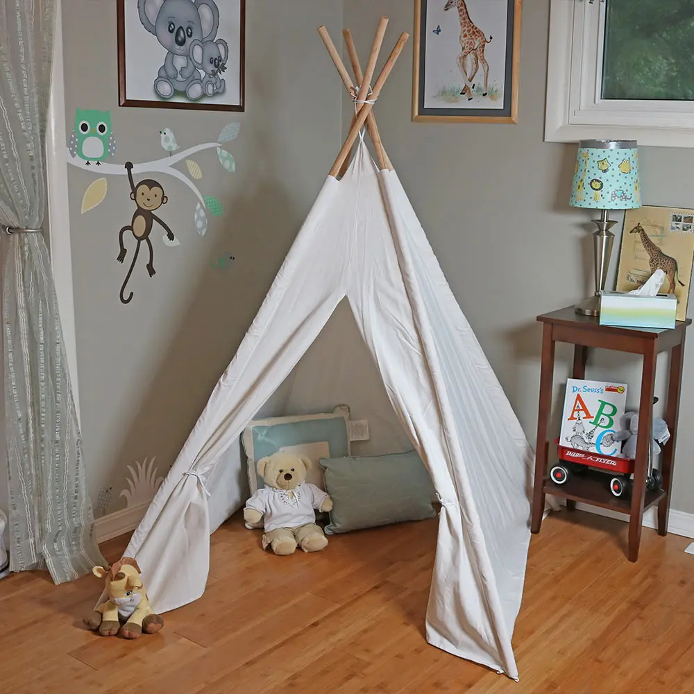 Игровая палатка Tipi Triangle KidsTent Teepee Холщовый спальный купол 130 см домик