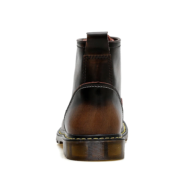 Skup VRYHEID Brand New mężczyźni buty prawdziwej skóry jesień zima buty motocyklowe męskie botki para oksfordzie buty duży rozmiar 35 47