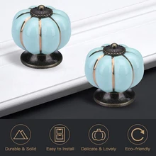 Ручки для кухонного шкафа тыквы винтажные керамические ручки 6 шт