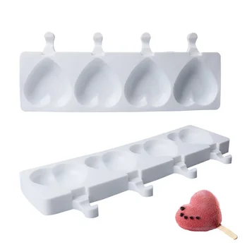 

Heart Claw Shaped Ice Cream Mold Makers Silicone Thick Material DIY Molds Ice Cube Moulds Dessert Molds Tubs