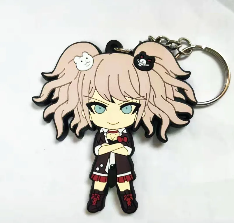 Японский мультфильм Danganronpa ПВХ брелок джунко эношима monokuma модная Веселая кулон breloczek сделать kluczy кольца для ключей подарок детям игрушки - Цвет: G14