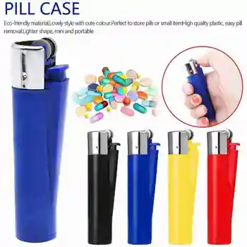 

1pc Camouflage Hidden Storage Pill Box Mini Portable Waterproof Drug Case Container Medicine Organizer Bottle Keychain Cache