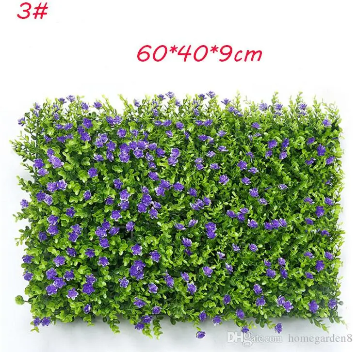 5 models of simulation plant wall milan grass eucalyptus artificial lawn plastic simulation lawn background decorative plant wal - Color: 03