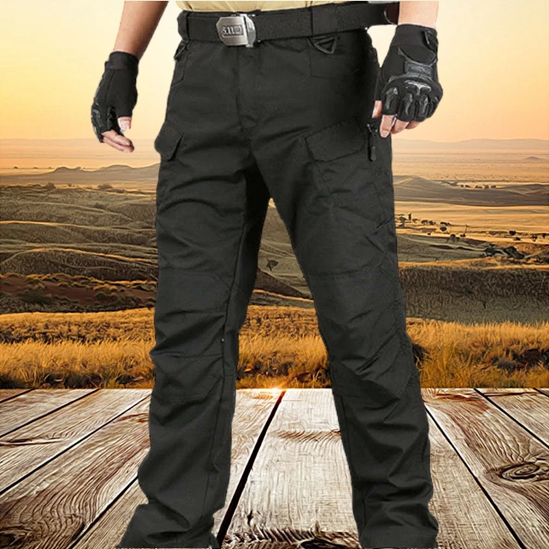 Men's Tactical Cargo Pants Elastic Multi Pocket Outdoor Casual Pants Military Army Combat Trousers  Sweatpants Plus Size 6XL