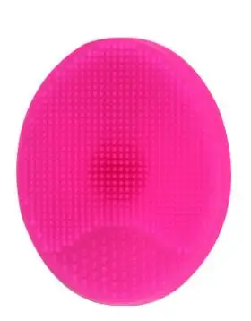 Hot pink 1 шт. Очищающая щетка для лица, Силиконовая скребок для лица, Массажная подушка для мытья, глубокая чистящая щетка, Новинка - Цвет: Hot pink