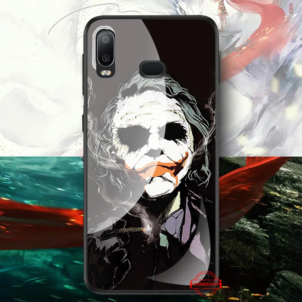 TG10 26W Темный рыцарь Джокер карта Стекло чехол для samsung S7 край S8 S9 S10 плюс A10 A20 A30 A40 A50 A60 A70 Note 8, 9, 10, плюс - Цвет: TG10