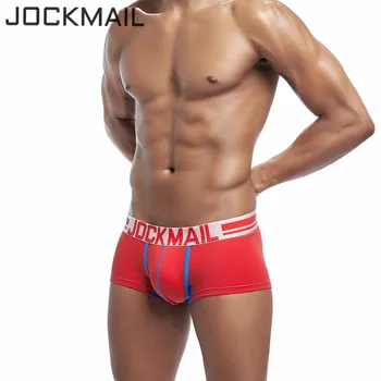 

JOCKMAIL Fashion Boxer Men Underwear Boxer Shorts Trunks Cotton Sexy Men Underwear Boxers U Convex Man Underpants Male Panties