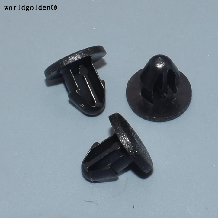 worldgolden 100pcs plastic clip Engine Cover Weatherstrip Retaining Clip for Honda 91520-SCC-003 | Автомобили и мотоциклы