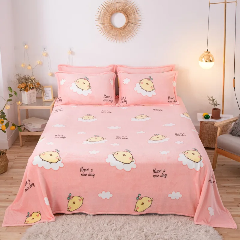 

BRAND cheap pink Clouds of chickens coral fleece blanket children cover on the bed throw bedspread blanket for sofa