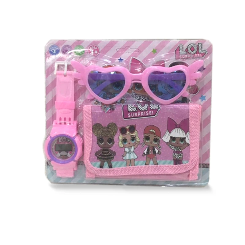 Lol-conjunto sorpresa Original, gafas, cartera, reloj, chica, juguetes de dibujos animados para niños, regalo de Navidad y Halloween