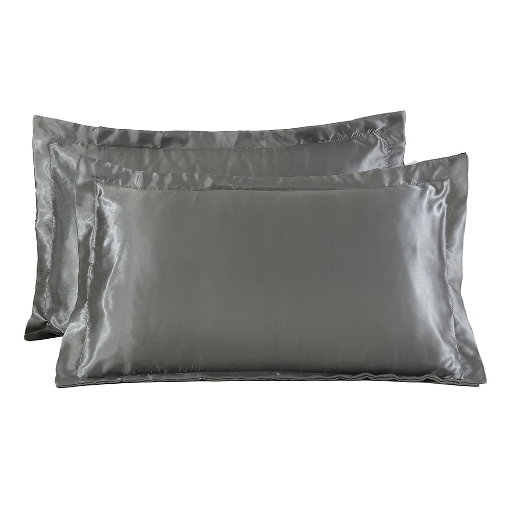 Luxurious 50x70cm Satin-Feel Silk Pillowcase - Soft & Comfortable Pillow Cover