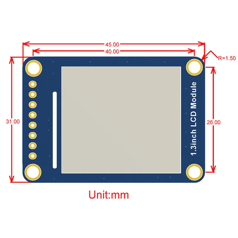 Ϲ 1.3 ġ RGB LCD  ÷ ,   4/3/ 240x240 HD ػ IPS ȭ