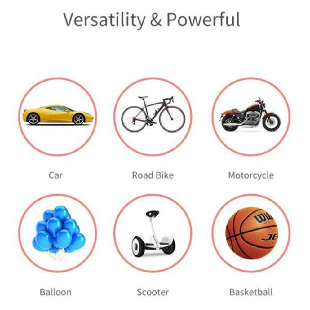 CYCPLUS Intelligent Rechargeable Portable Car Tire Bike Pump Pressure Auto Electric Air Inflator Bicycle Pump with LCD Display