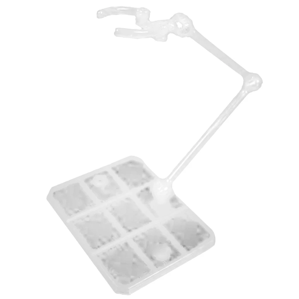 Action Figure Base Display Stands (1/144 or 1/100 Scale), Clear PVC Plastic