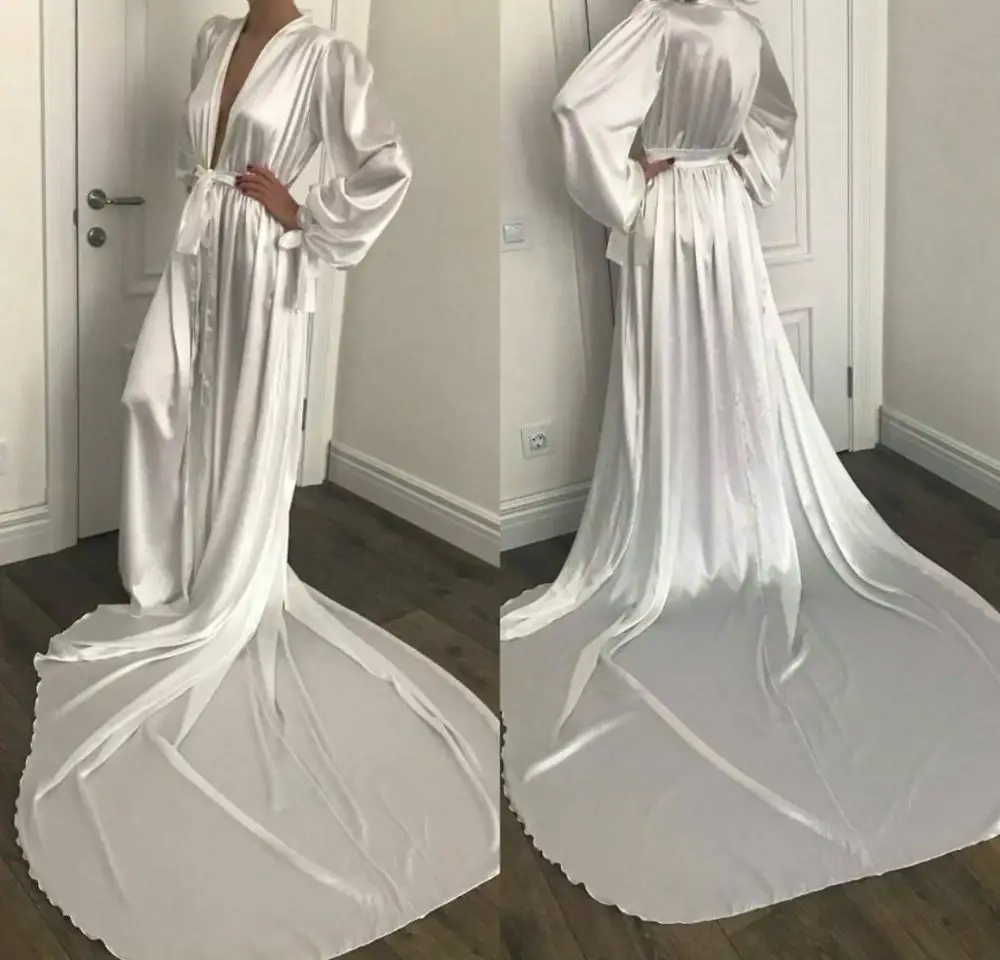 Fashion Night Robe Bathrobe Silk Satin Pyjamas Wedding Bride Bridesmaid Robes Dressing Gown Women Pajamas Sleepwear