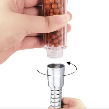 

High Pressure Bathroom 3 Function Adjustable Jetting Shower Head Water Saving Anion Stone Filter SPA Shower Filtration Head#BL5