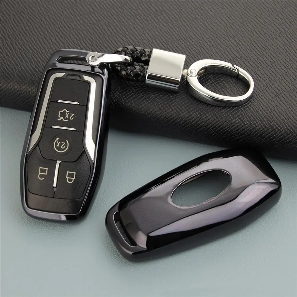 Soft TPU Key Case Cover Shell For FORD FUSION MONDEO MUSTANG F-150 LINCOLN EDGE EXPLORER MK 4 Button