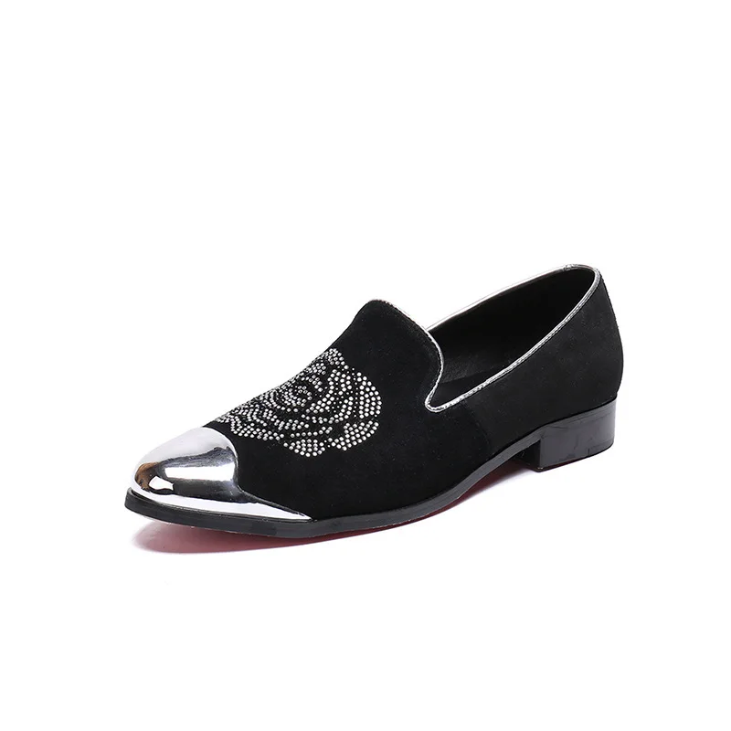 

Shoes Man Cow Leather Pointed Toe Leisure Korean Style Calzado Hombre Genuine Leather Loafers Full Grain Leather Slip-on