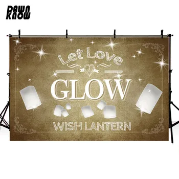 

DAWNKNOW Let Love Vinyl Photography Background For Baby Floral Photo Shoot Backdrop For Wedding Photo Studio G1017