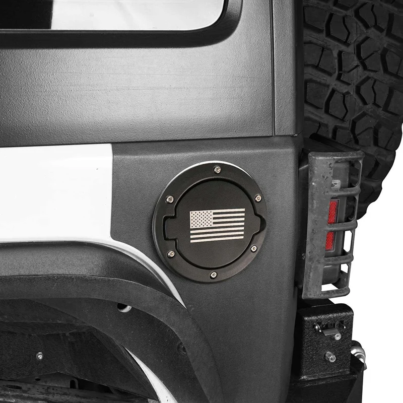 Крышка топливного бака с американским флагом для 2007- Jeep Wrangler Jk Sahara Rubicon Sport 2/4 дверей