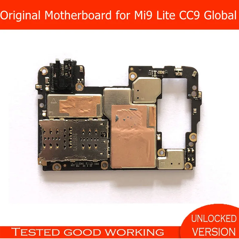 Оригинальная материнская плата для Mi 9 Lite Global M1904F3BG разблокированная с полными