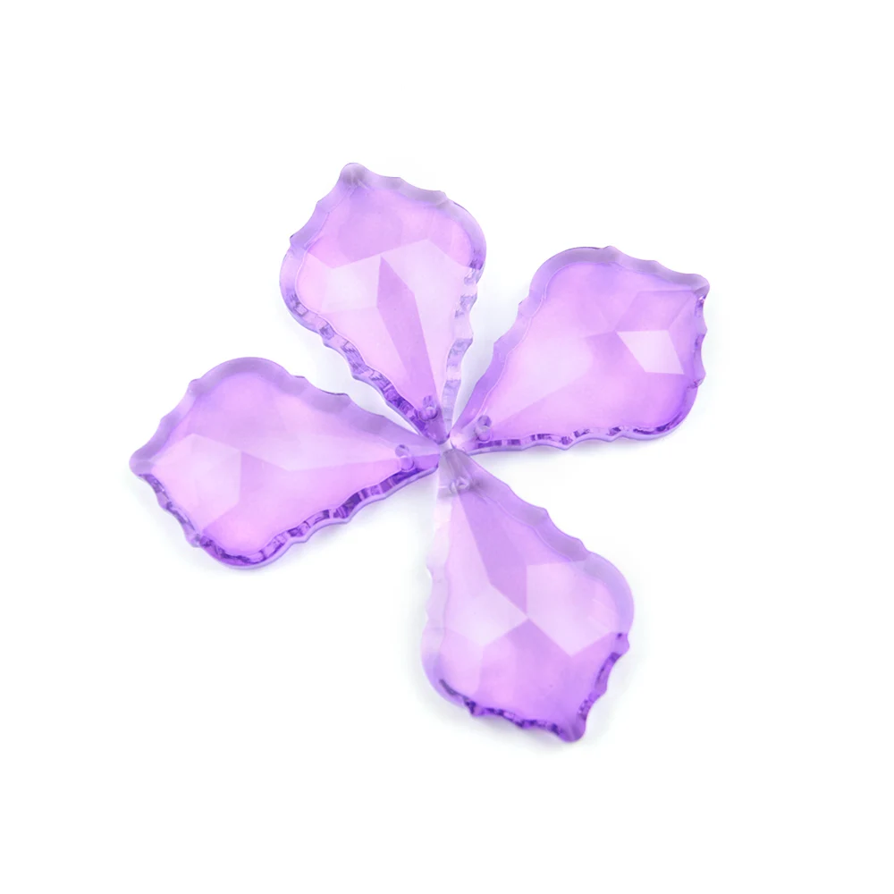 violet 63 мм все цвета стеклянная люстра часть Хрустальная Подвеска цепи для люстры Аксессуары для свадебного украшения - Цвет: violet