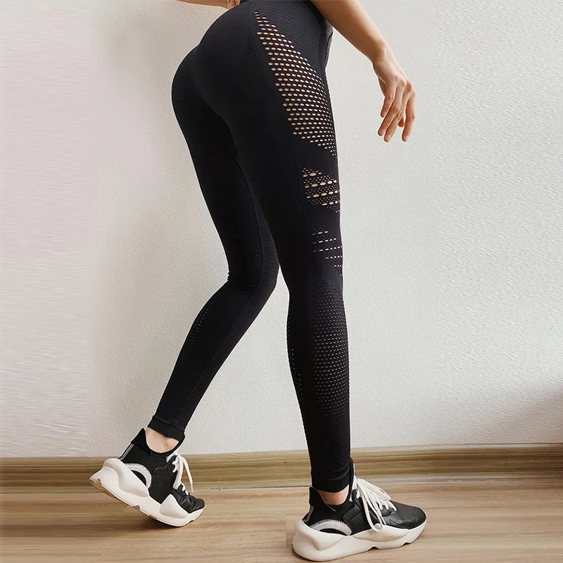 WANAYOU, женские дышащие штаны для йоги с высокой талией, быстросохнущие эластичные Леггинсы для йоги, фитнеса, пуш-ап, бега, спортзала, спортивные колготки