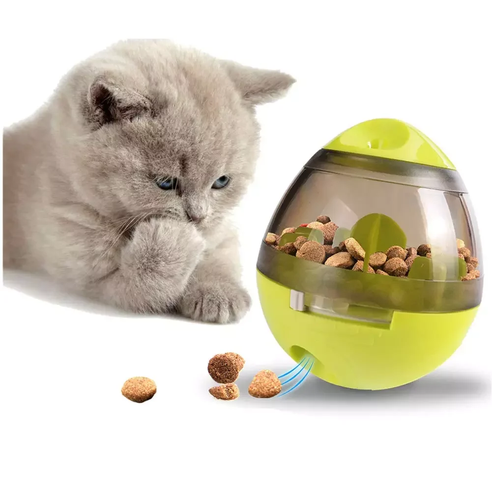 

Interactive Pet Toy Ball Dog Food Treat Bowl Funny Shaking Leakage Food Container Puppy Cat Slow Feed Pet Tumbler Toy