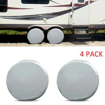 

For RV Trailer Car Truck Wheel Tire Cover Exterior Corrosion resistance 4pcs Waterproof