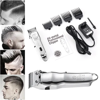 

High Quality Electric Hair Clipper All-metal T Cordless Hair Cutting Machine Hair sculpture Beard Trimmer