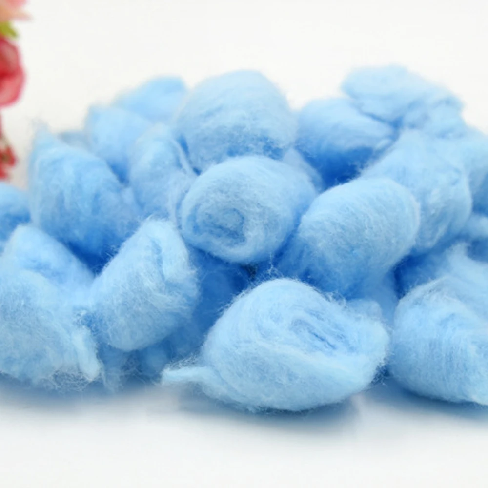 G241012A 100 шт. хлопковый шар для питомца хомяка, зимний теплый абсорбирующий хлопок, маленькие домашние животные, теплые принадлежности для дома, товары для питомцев, Новинка - Цвет: G241012A
