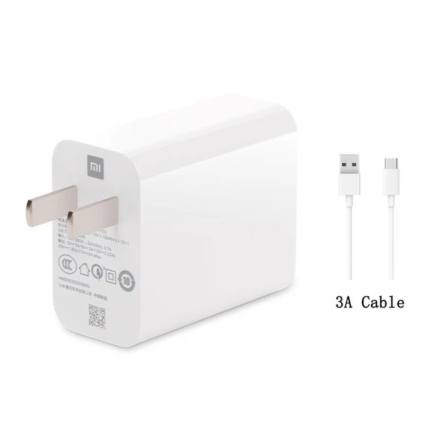 Xiaomi-cargador rápido Original de 33W, Kit completo de Cable tipo C,  cargador de pared para