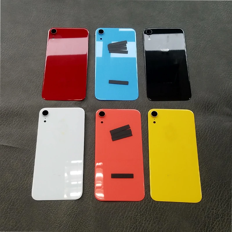 10 шт./лот Novecel задняя замена крышки батарейного отсека часть для iPhone XR Чехлы для телефона задняя крышка с объективом камеры полная сборка