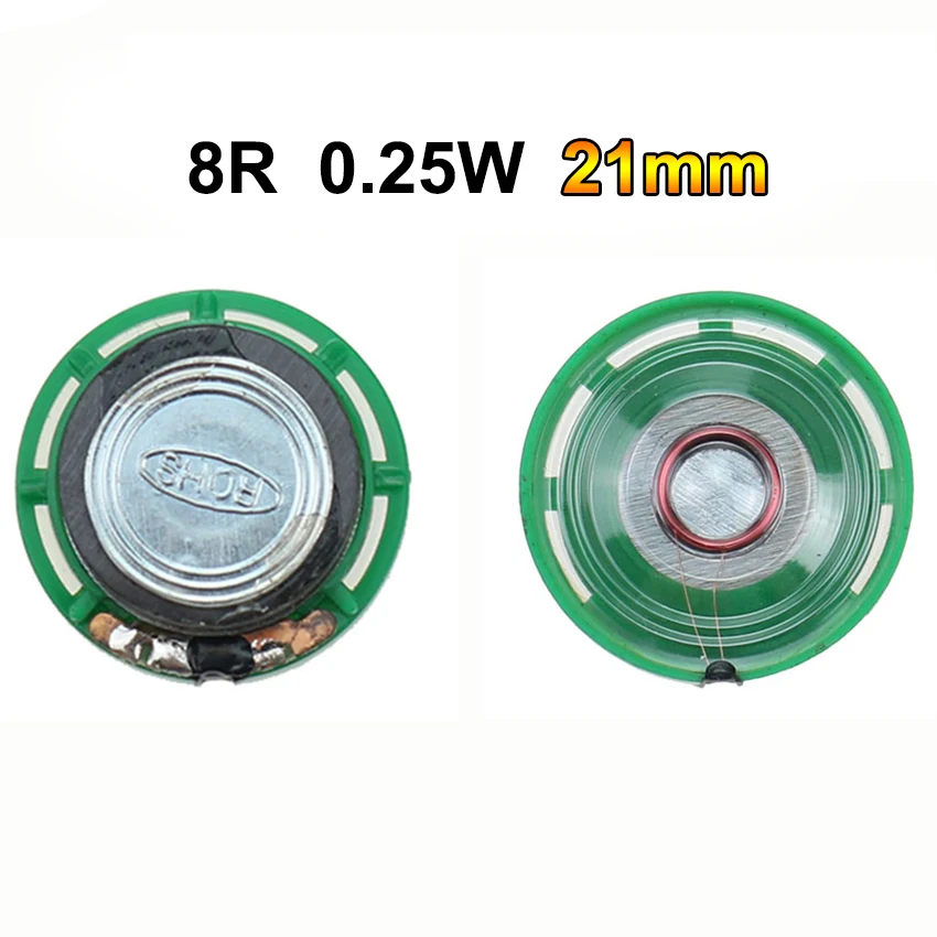 Cltgxdd 1 Stück Ultradünner Lautsprecher Türklingelhorn Spielzeugauto-Horn 8/16/32 Ohm 0,5W 0,25W 8R 16R 32R Lautsprecher 20 21 23 27 29 MM Durchmesser – Detail 6