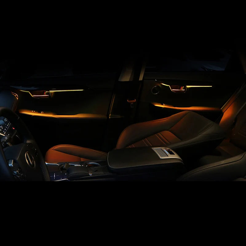 Lsrtw2017 для Lexus NX NX200 200t NX300h Автомобильная Внутренняя дверь, атмосферный светильник, декоративная интерьерная молдинги, аксессуары