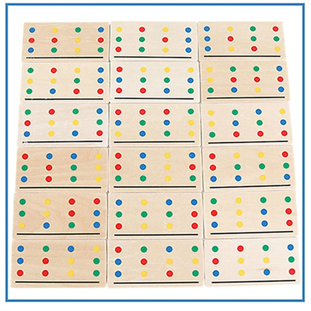 Игрушка montessori для раннего развития детей Цвет образовательные игрушки для детей ясельного возраста Детские деревянные игрушки 4 цвета логическое мышление обучение детей игрушки