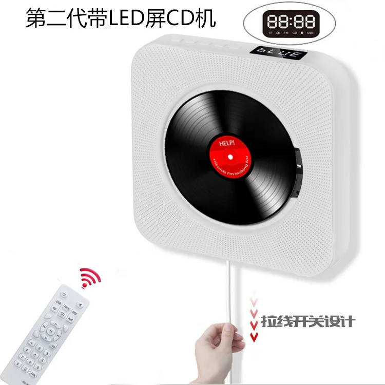 Lcd 2G настенный CD-плеер Bluetooth звуковая коробка для детей для обучения и чтения раннее образование плода образование радио cd-плеер