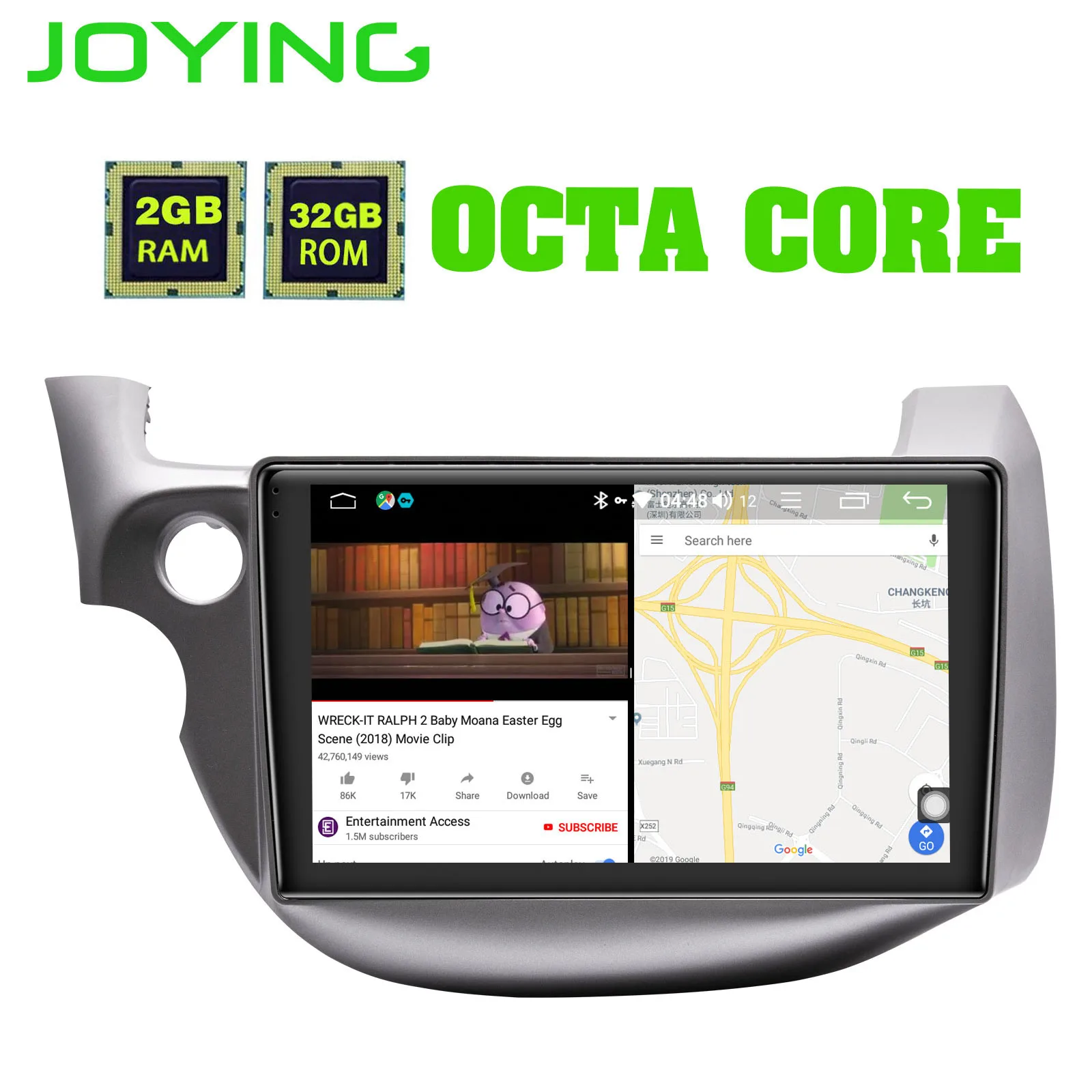 JOYING 1 din автомобильный радиоприемник Androrid 8 Octa Core 10 &quotАвторадио 2 ГБ + 32 gps головное