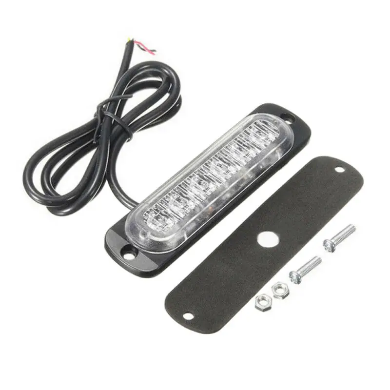 

Car Dash Strobe Flash Light 6 LED Waterproof Warning Red Blue Driving Super Bright Bar Bulbs Exterior Parts Lamp