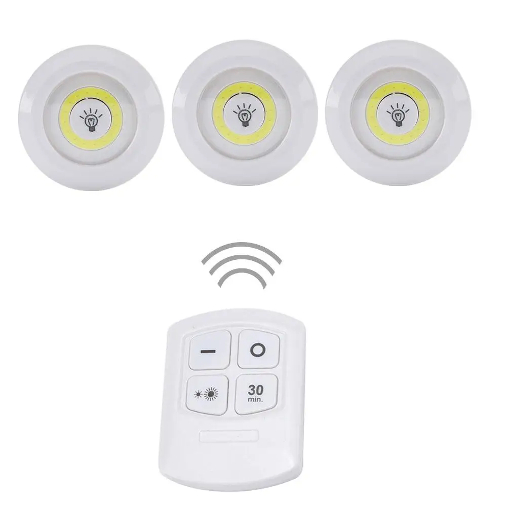 COB Remote Control Pat Light Touch Switch Cabinet Light Wireless Night Light Touch Light Corridor Light