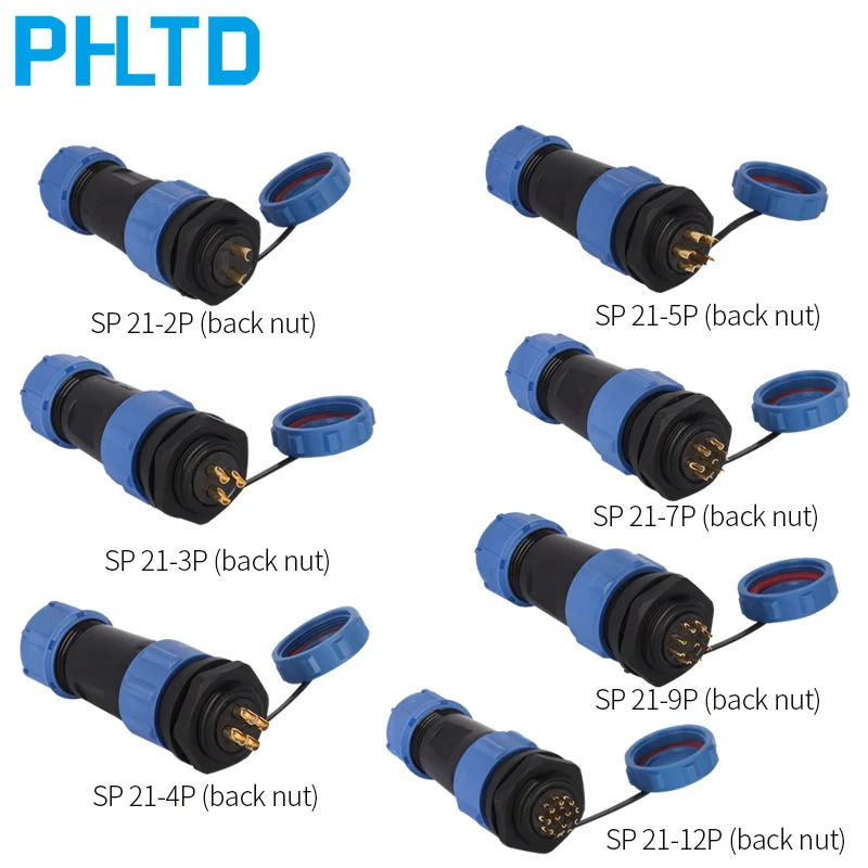 Водонепроницаемый разъем SP21 кабельный разъем и розетка штекер и гнездо 2 3 4 5 6 7 9 12P быстрый разъем