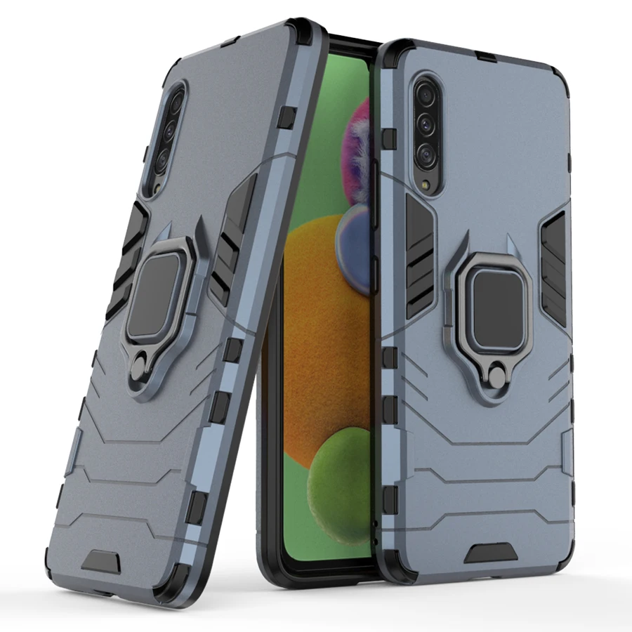 10 шт./партия защитный чехол для samsung Galaxy A90 5G, чехол, силиконовый Жесткий чехол с кольцом для пальца для samsung SM-A908F A908N